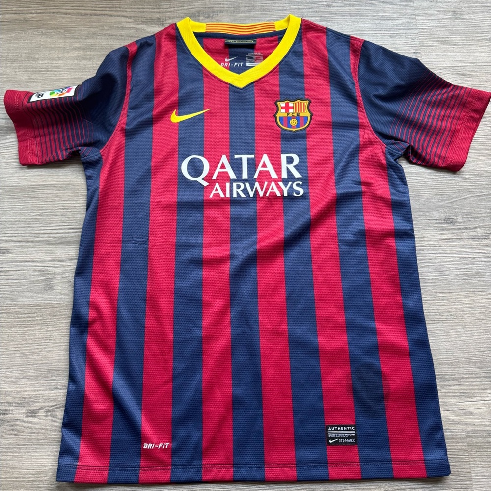 Authentic Nike FC Barcelona Striped Jersey